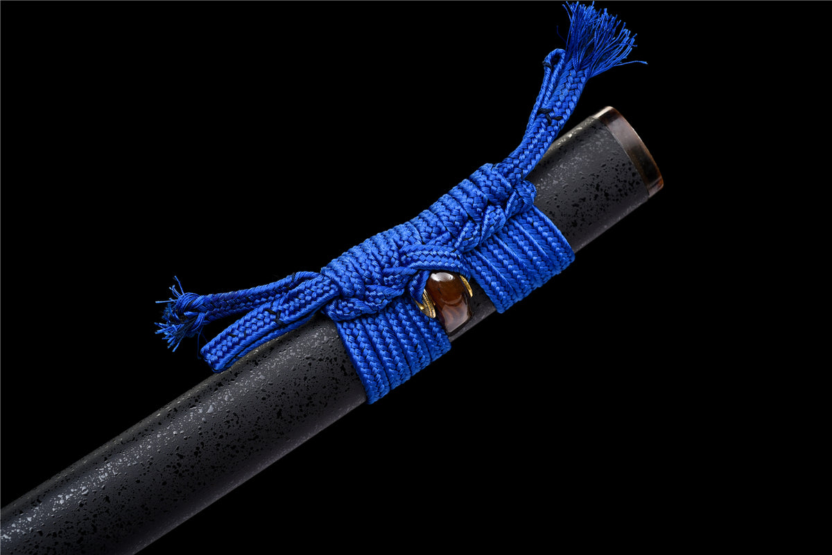 Tora no Kage Katana – T10 Stål med Hamon och Horninlägg