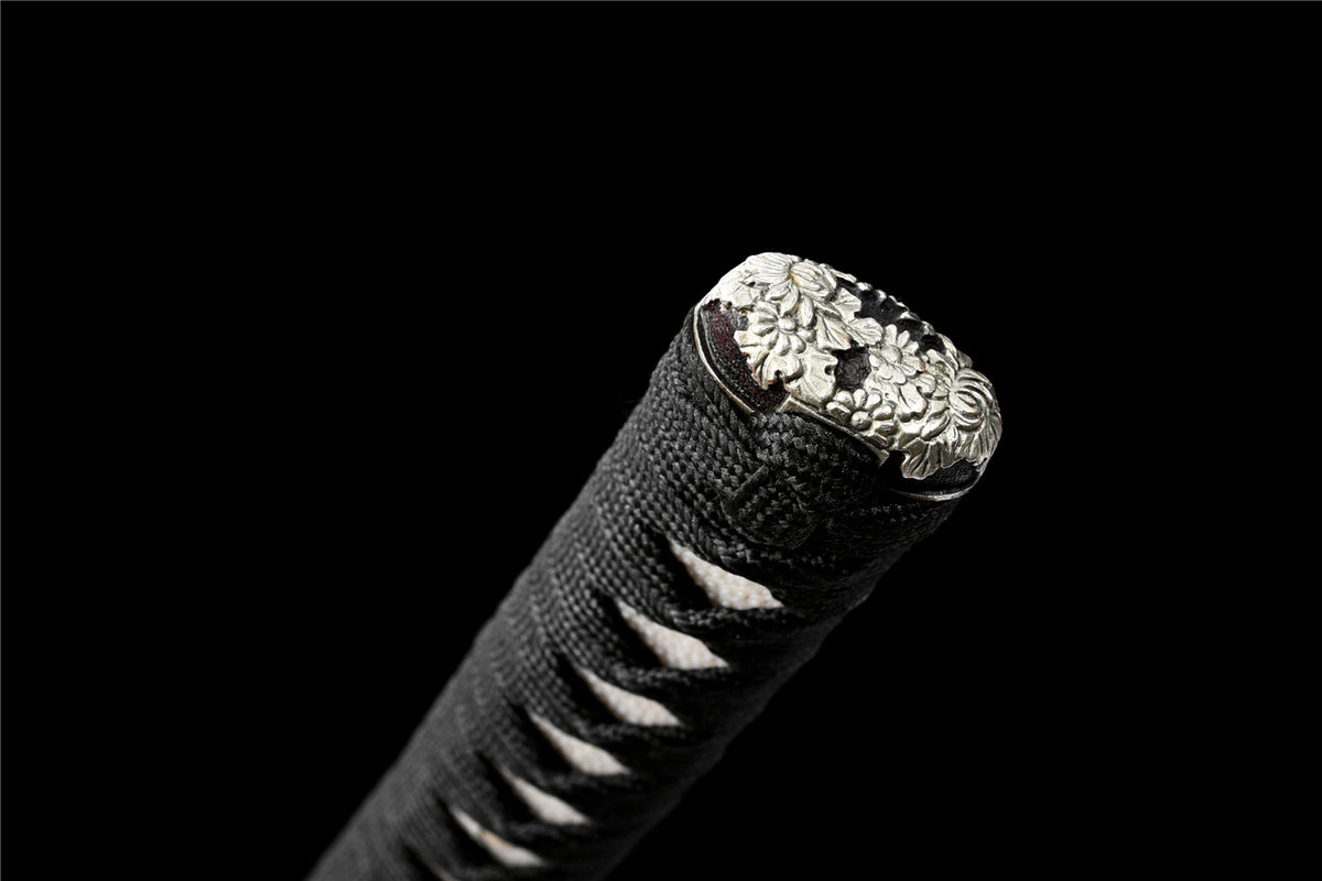 Tsuru Katana – Handgjord katana vikstål med vågigt hamon