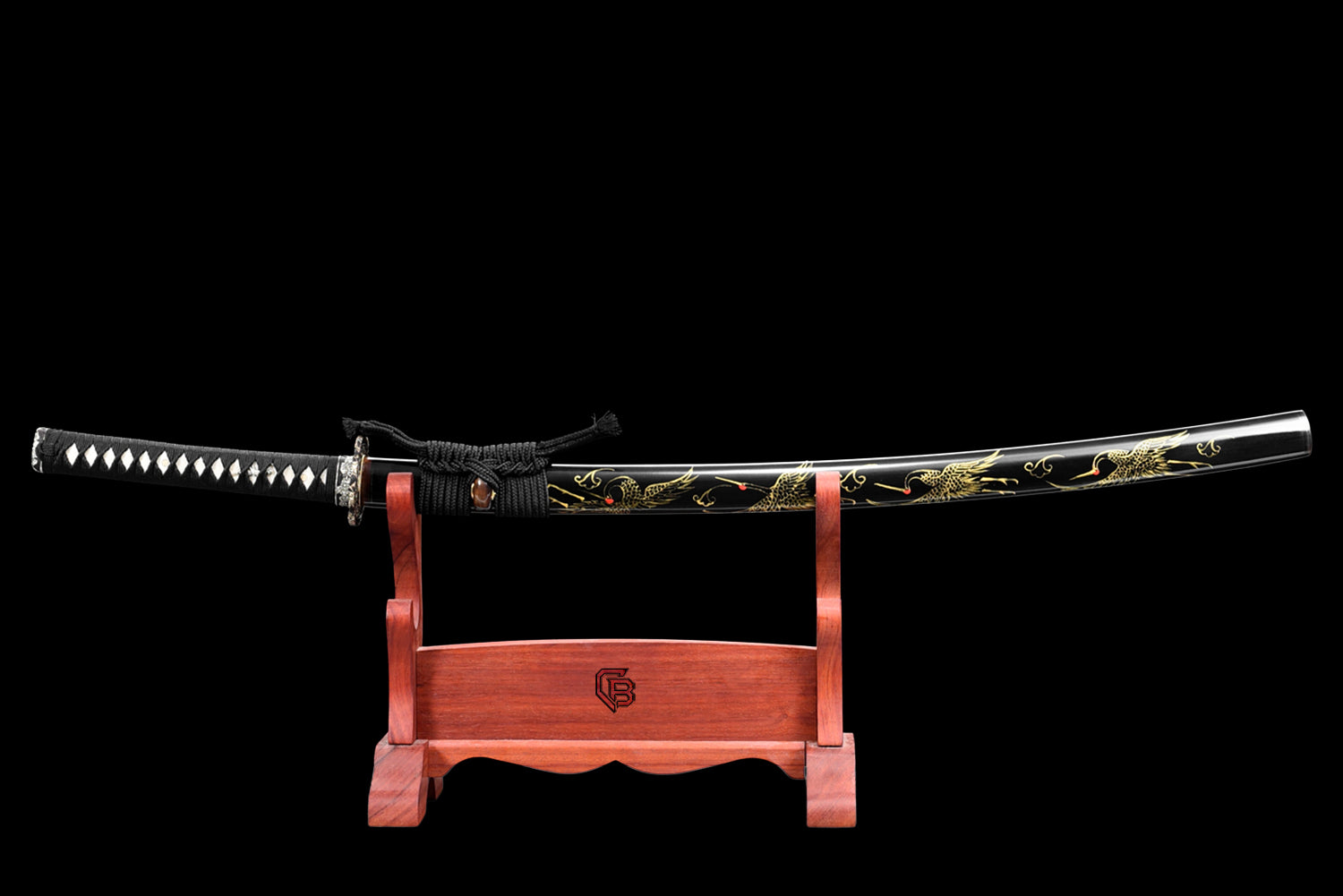 Tsuru Katana – Folded steel with wavy hamon