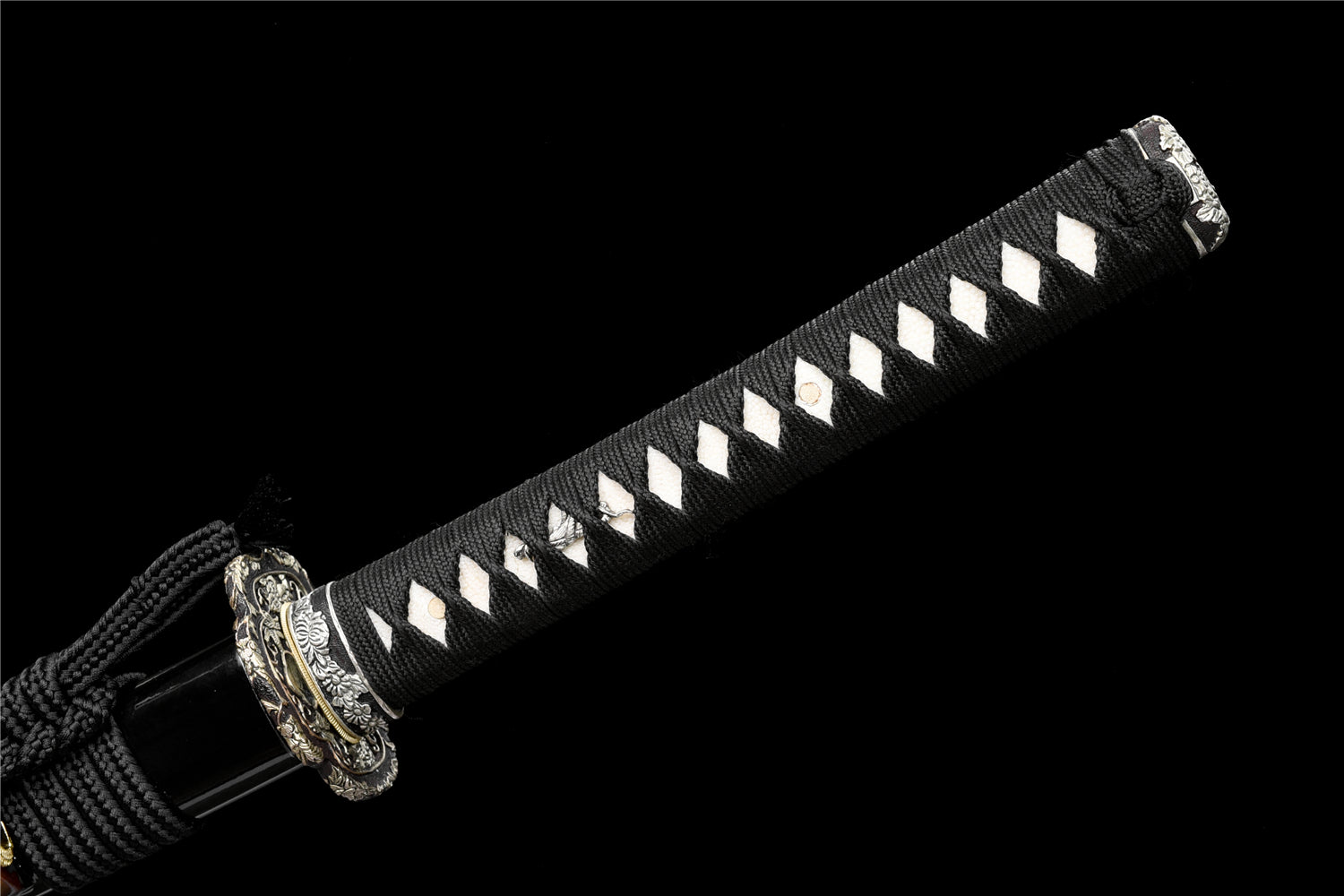 Tsuru Katana – Handgjord katana vikstål med vågigt hamon