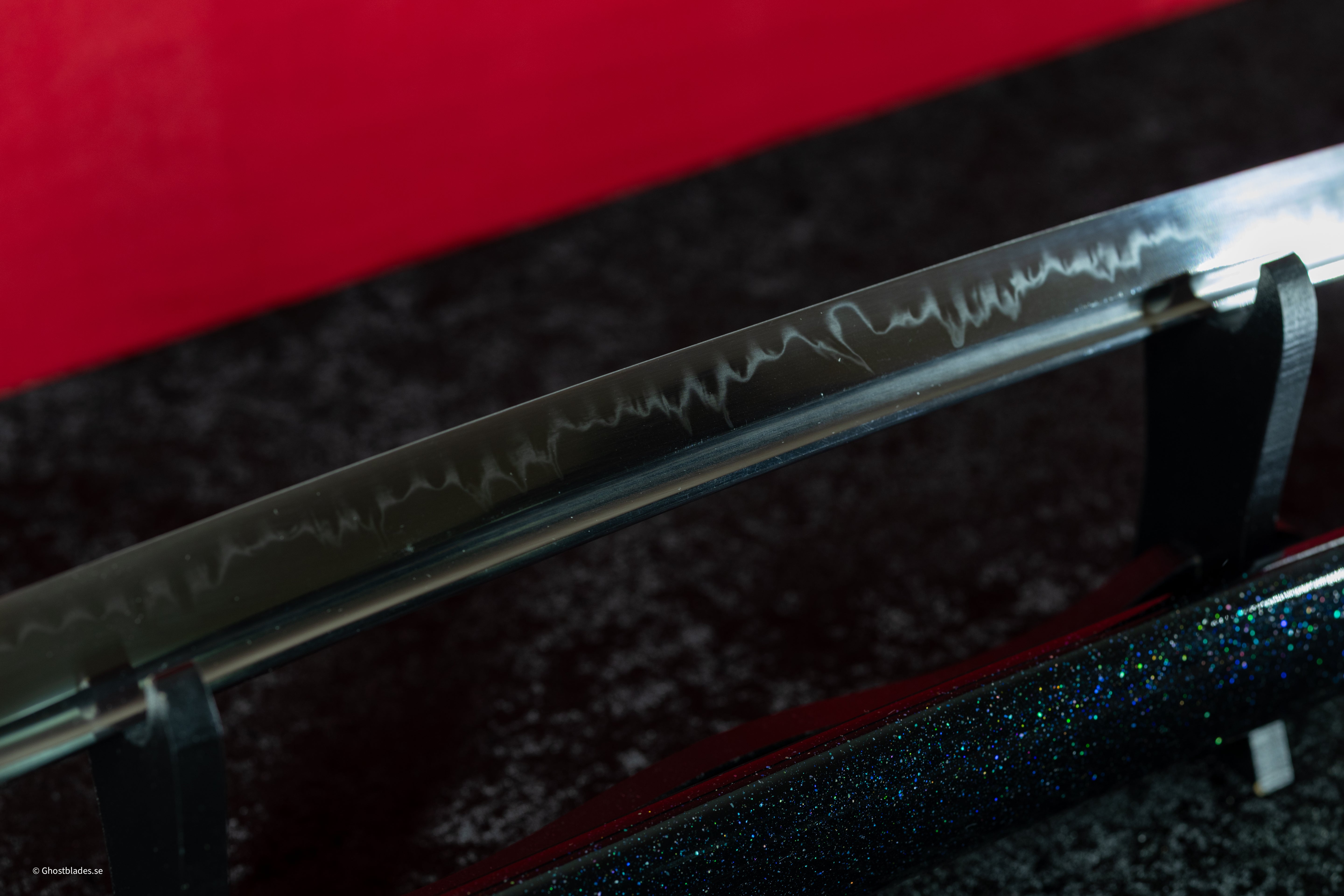 Velvet Eclipse Katana - Handmade Samurai Sword in T10 Steel
