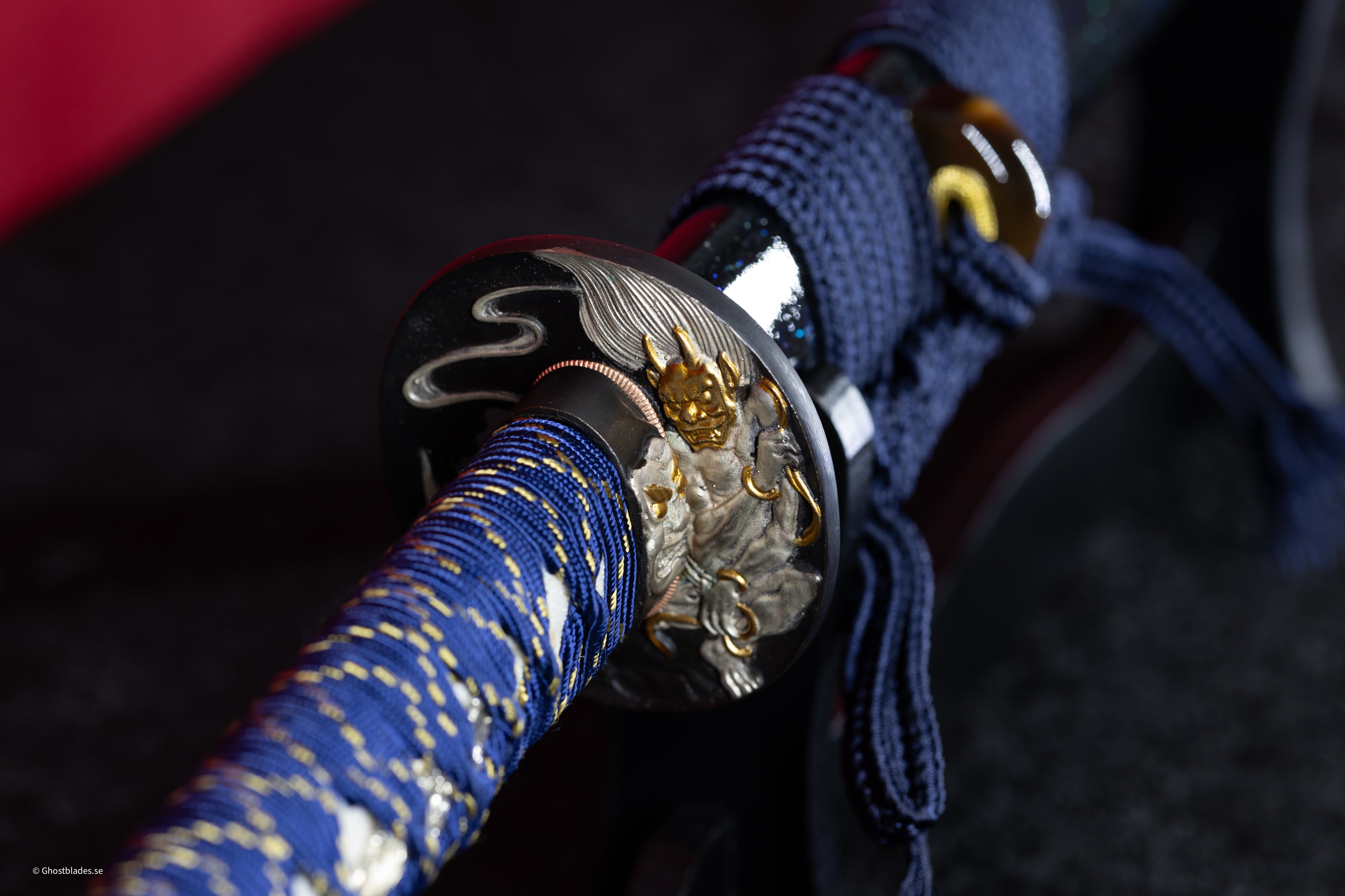 Velvet Eclipse Katana - Handmade Samurai Sword in T10 Steel