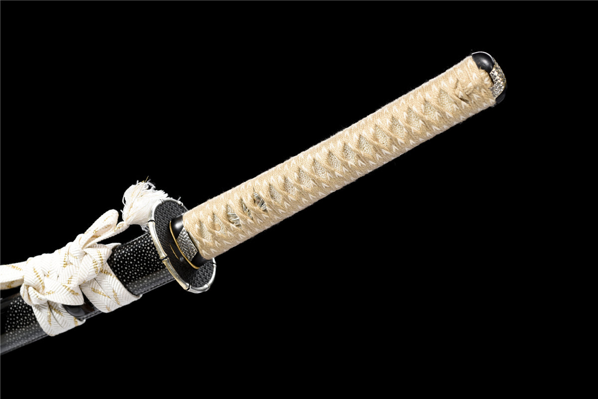 Yin & Yang Katana – T10 Stål med Notare-Gunome Hamon - 3-Ton Polering