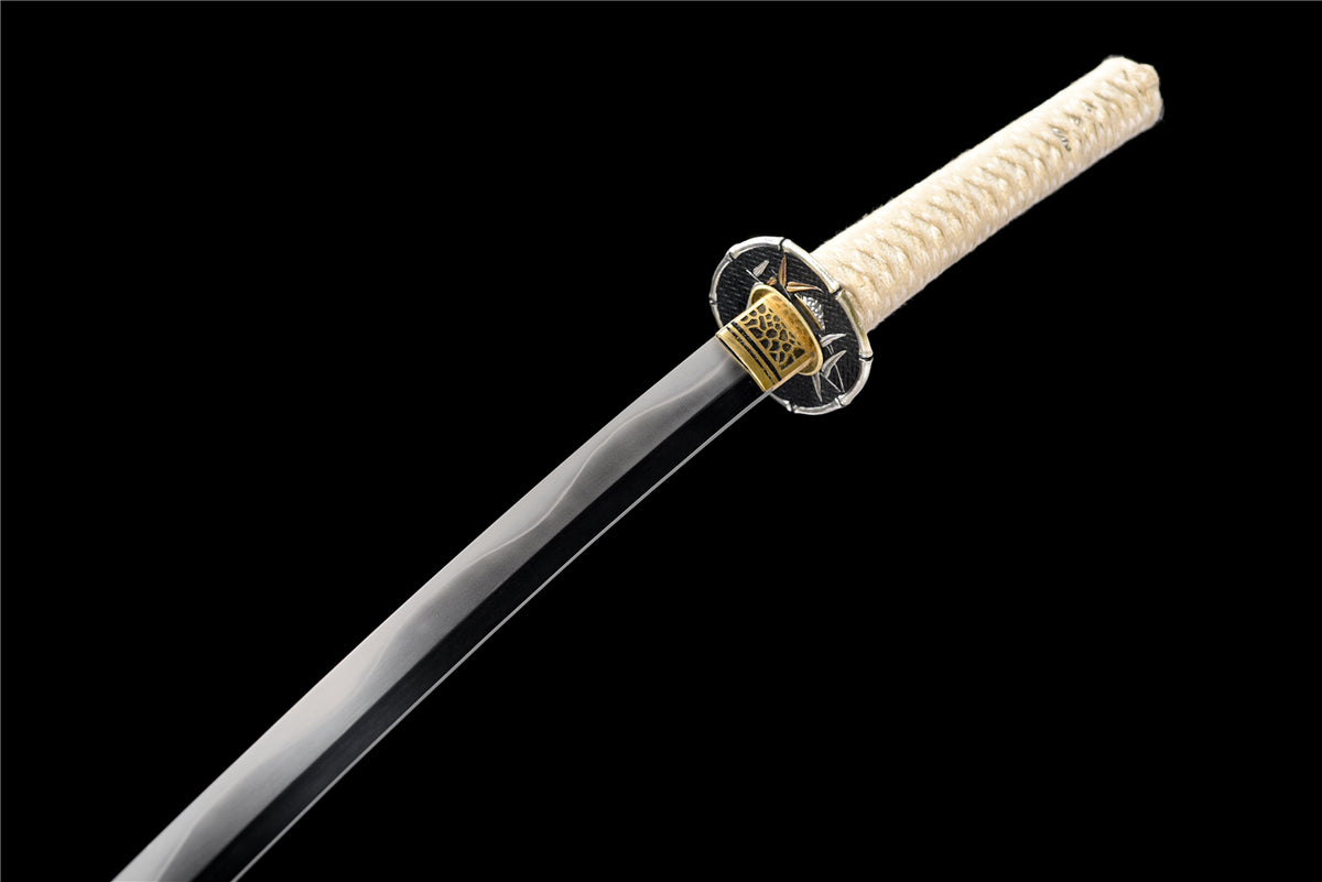 Yin & Yang Katana – T10 Stål med Notare-Gunome Hamon - 3-Ton Polering