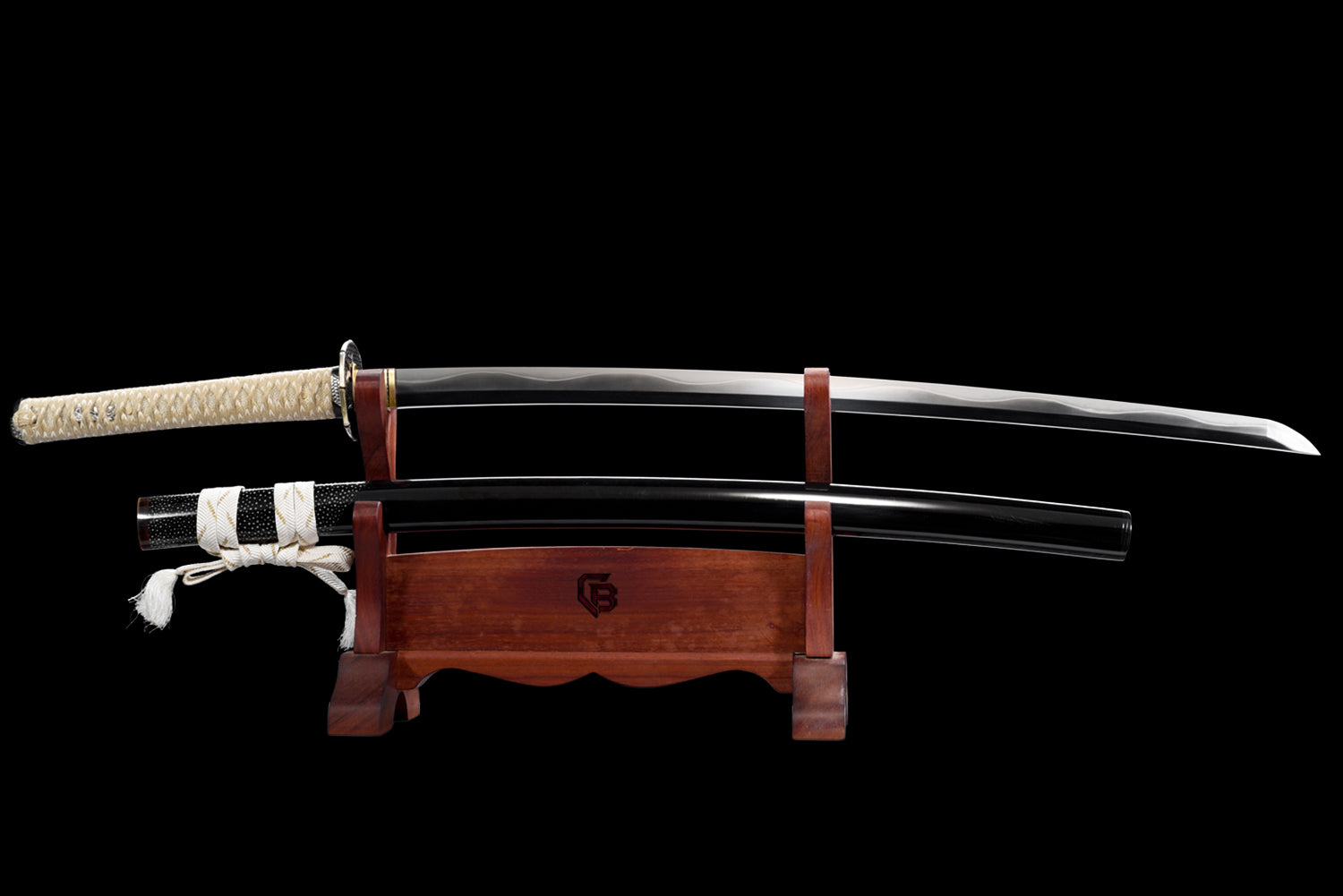 Yin & Yang Katana – T10 Steel with Notare-Gunome Hamon - 3-Tone Polish