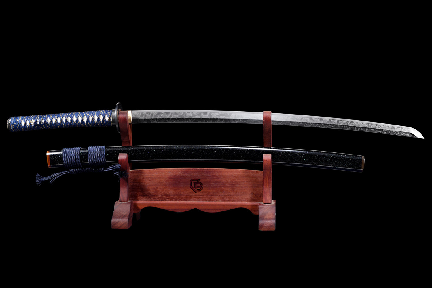 Beautiful Pain Katana – Handmade T10 blade with Hitatsura Hamon