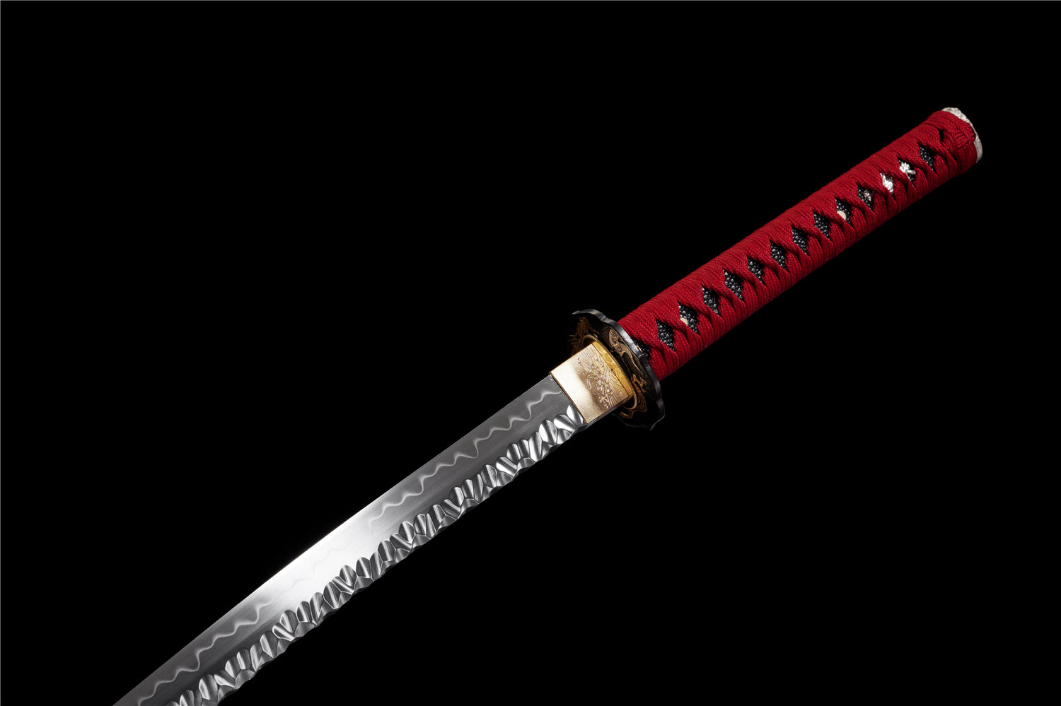 Code Red Katana - Handgjort Samurajsvärd i T10-stål - Sten Mönster