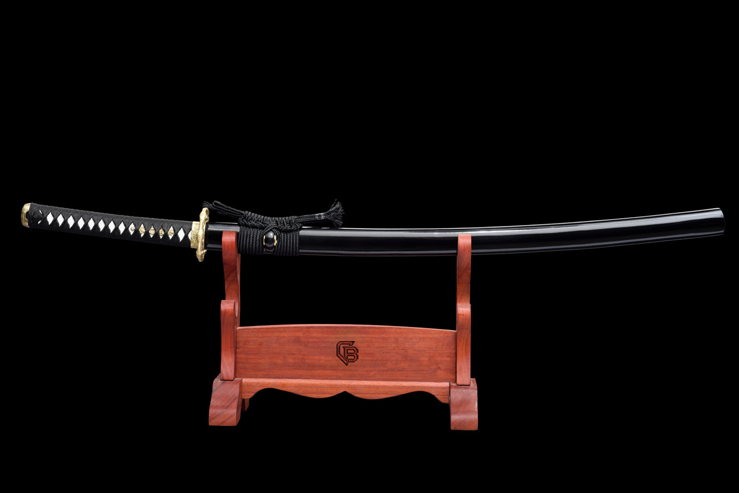 Dragon X Katana – Folded steel with stone pattern