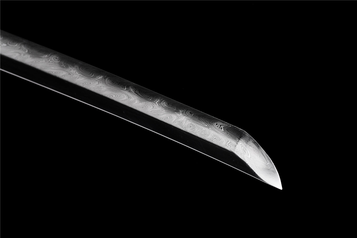 Omocestus Viridulus Katana – Vikstål, Hamon & Handmålad Saya