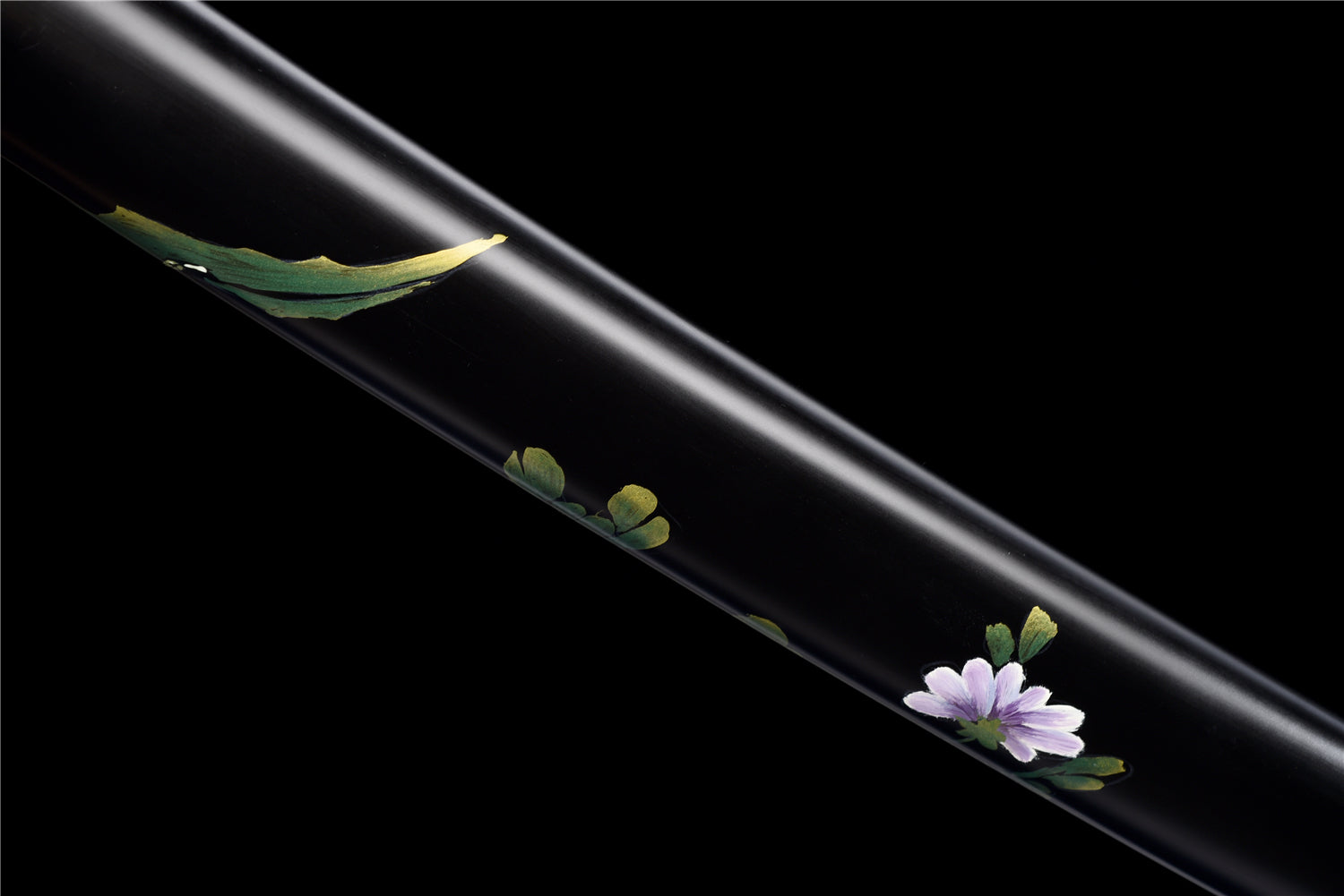 Omocestus Viridulus Katana – Vikstål, Hamon & Handmålad Saya