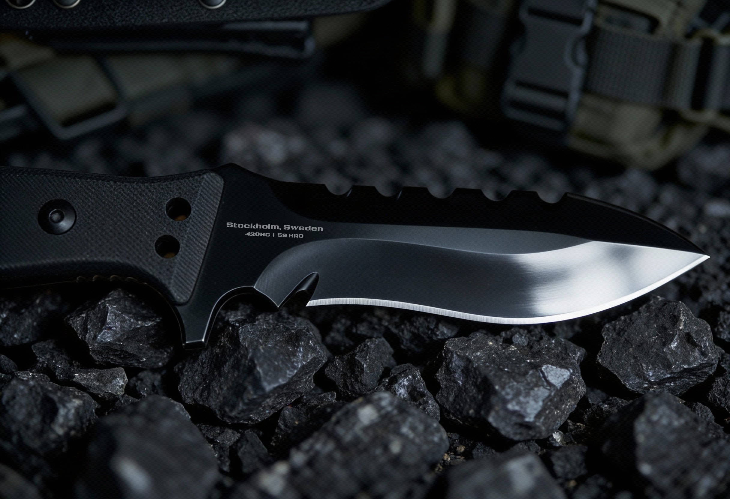 Onyx – Fixed Blade Tactical Knife in 420HC