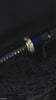 Cinematic showcase of the Blue Vein Katana by Ghost Blades - handmade samurai sword in T10 steel with genuine hamon, deep-blue saya and silver fittings inspired by ocean waves and precision craftsmanship.