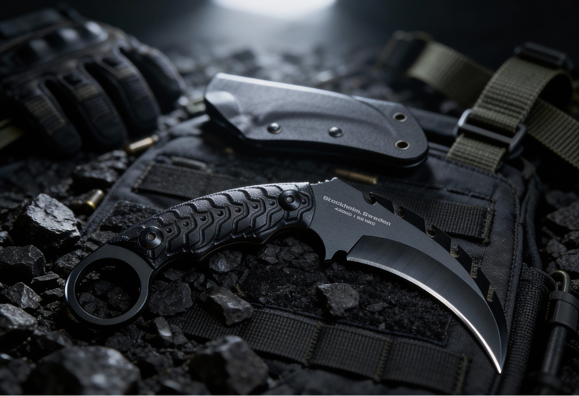 Raptor – Fast Tactical Fixed Blade Knife with Ring