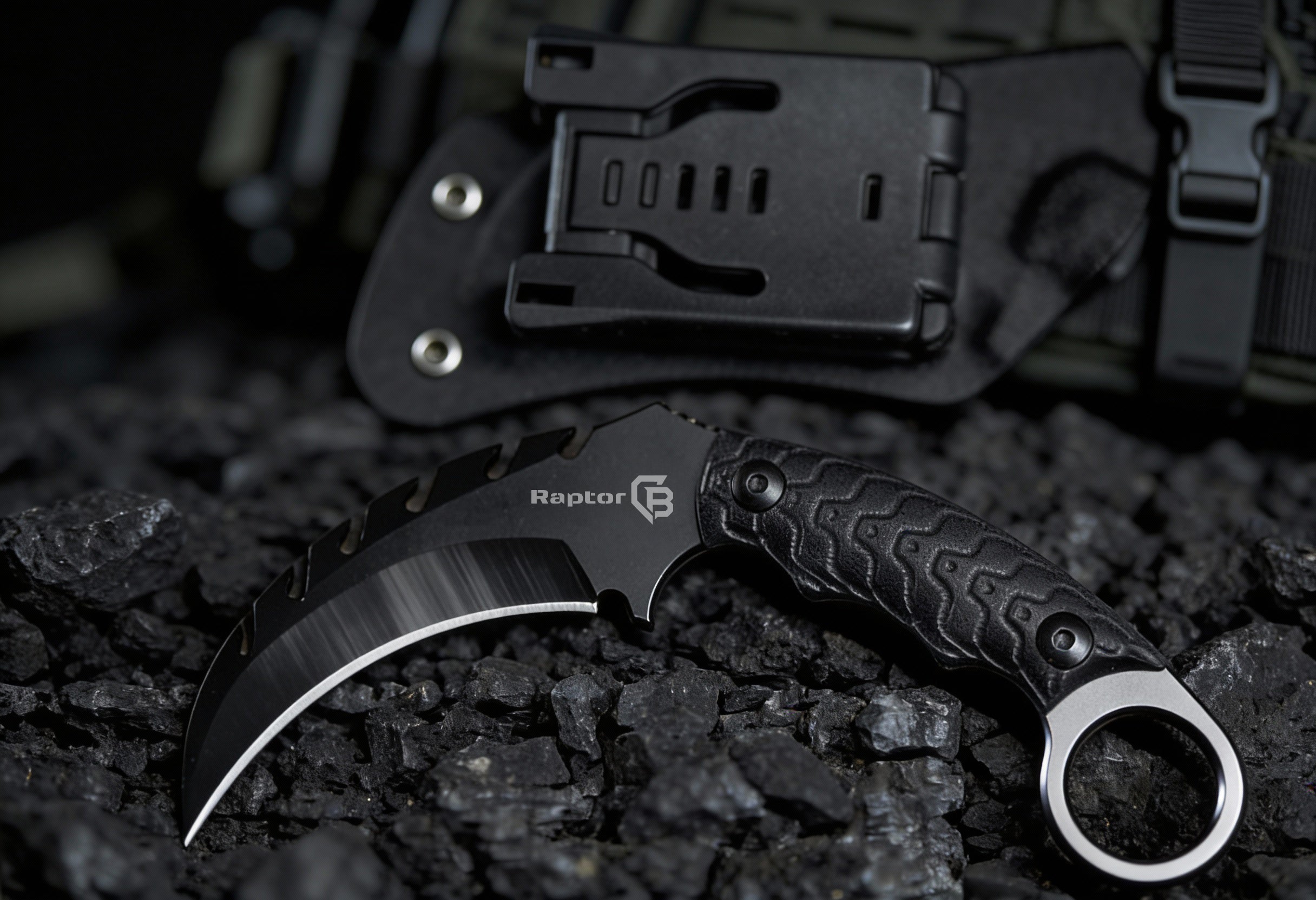 Raptor – Fast Tactical Fixed Blade Knife with Ring