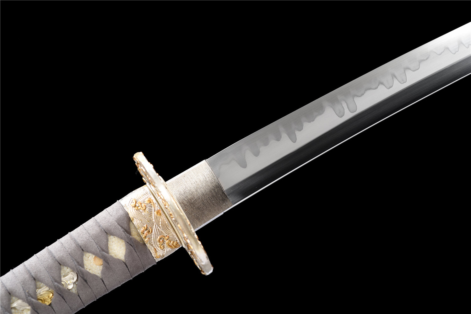 Sea Stinger Katana – T10 Lerhärdad med Horn & Suede