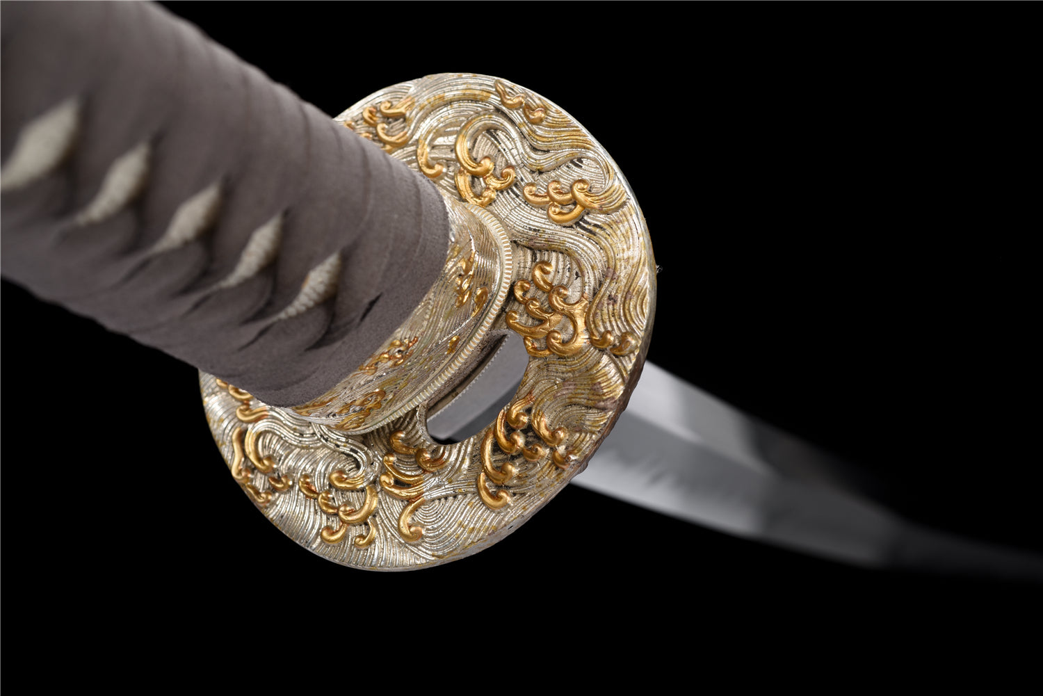 Sea Stinger Katana – T10 Lerhärdad med Horn & Suede