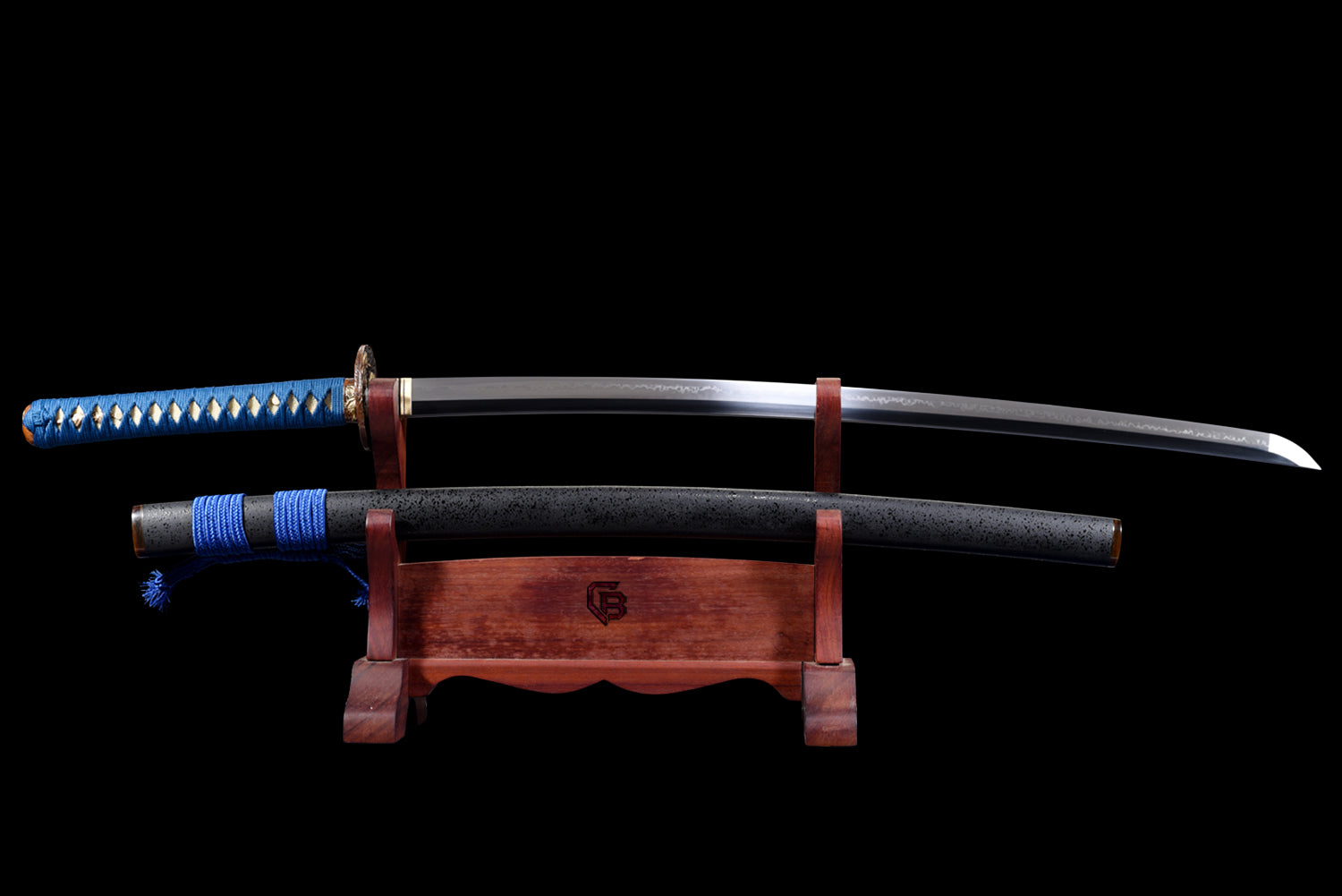 Tora no Kage Katana – T10 Steel with Hamon and Horn Inlay